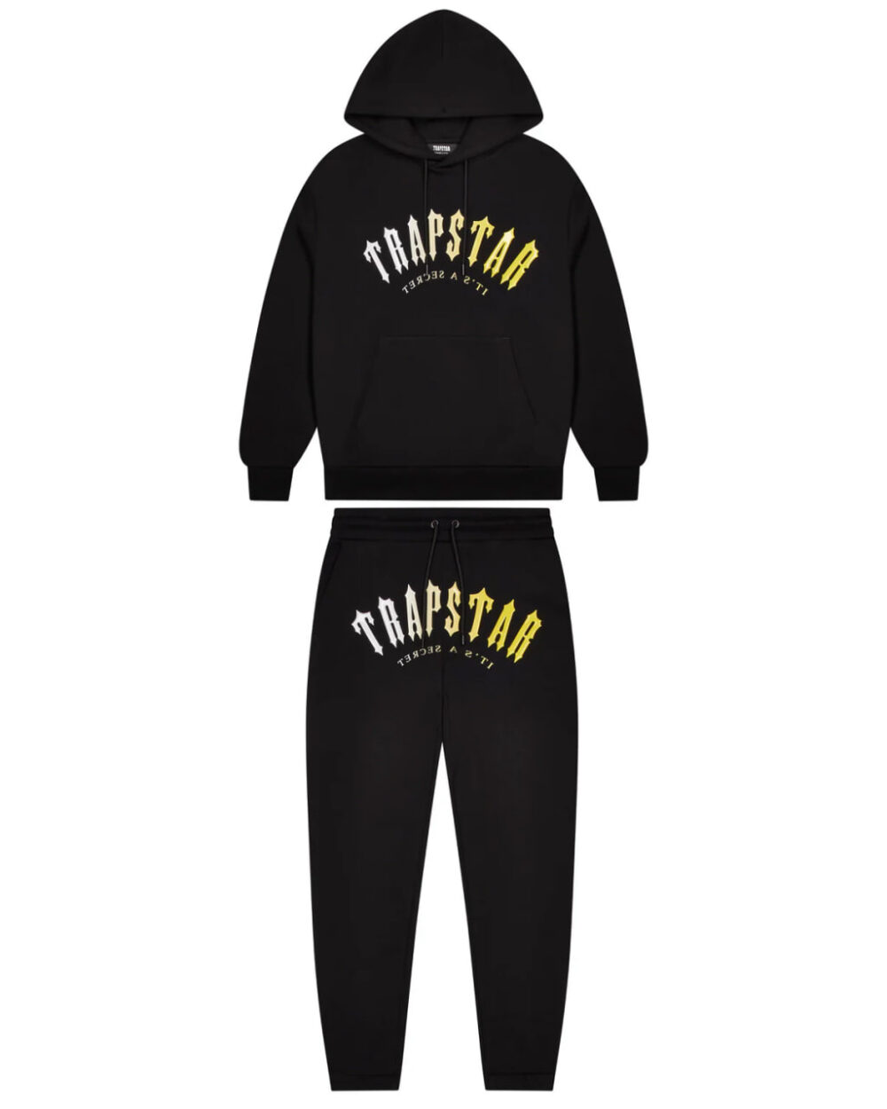 Decoded Hooded Gel Tracksuit - Black/Yellow